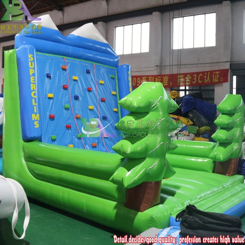 Outdoor Inflatable Castle Rock Climbing Wall, Inflatable Bouncer Jumper Sport Game Bouncy Climbing Wall