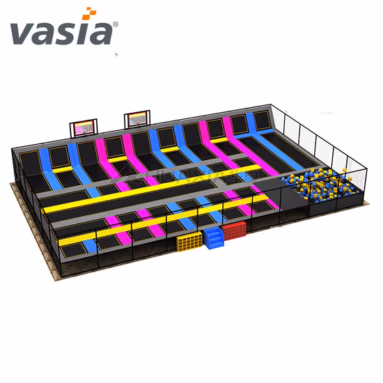 상업 어린이 실내 저렴한 트램펄린 공원 스카이 존 놀이 장비 점프 큰 실내 트램펄린 판매