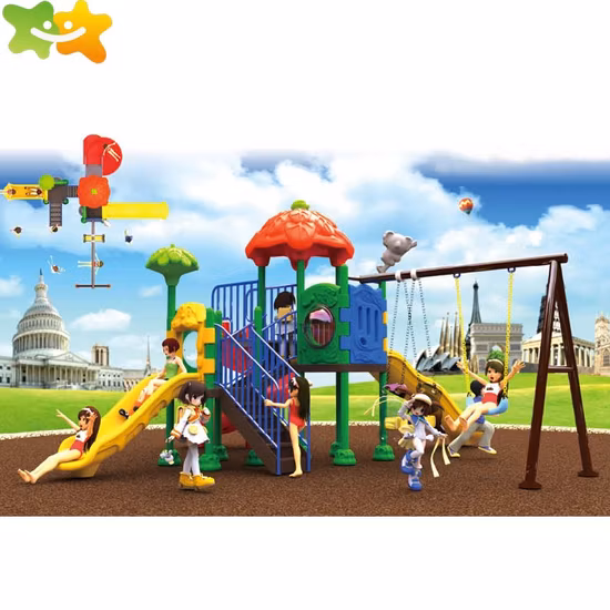 A01 어린이 야외 플라스틱 공공 놀이 장비 슬라이드