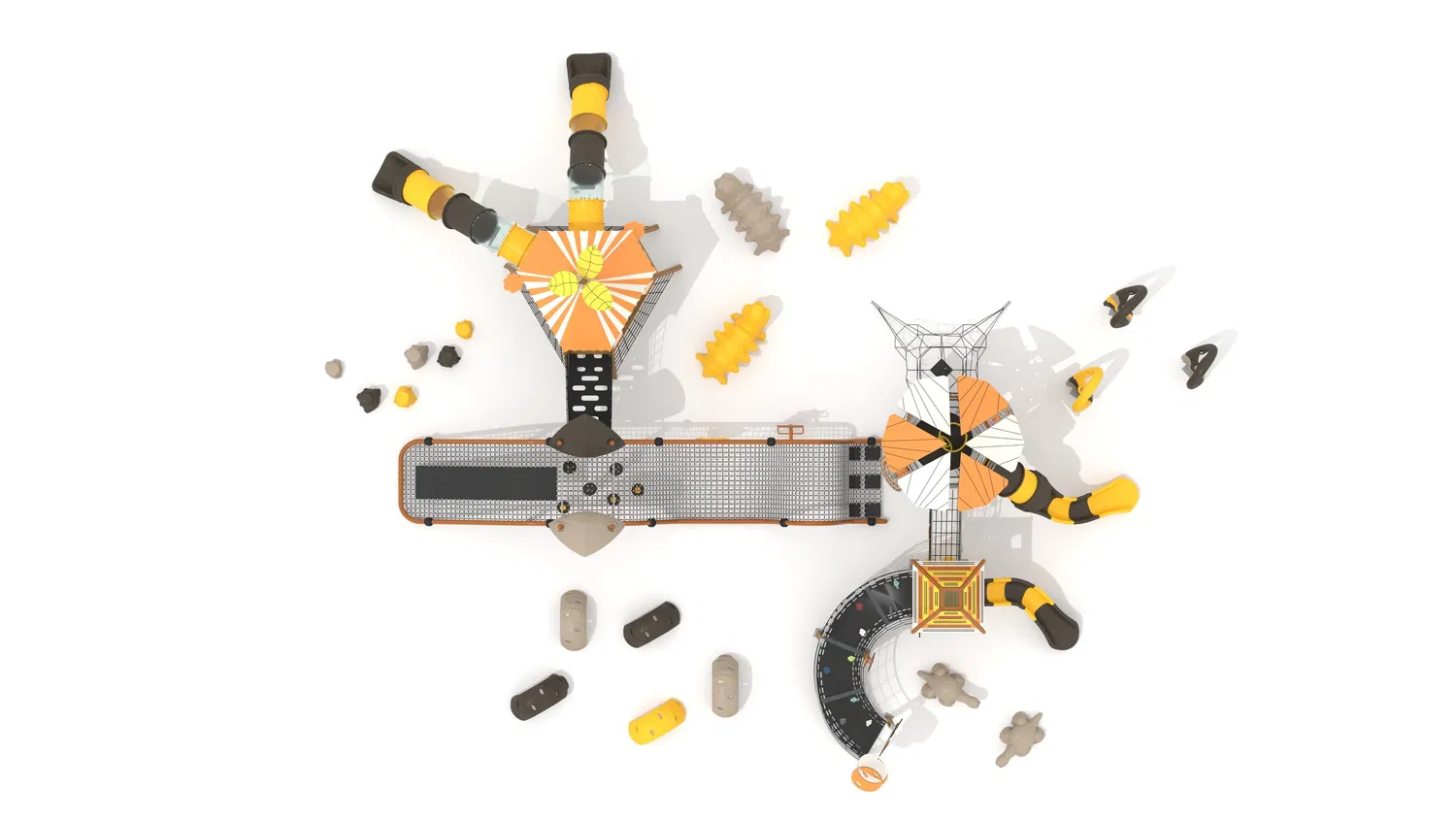 공장 가격 상업 슈퍼마켓 정원 야외 및 실내 플라스틱 놀이 장비 어린이 및 어린이를위한 소프트 빅 & 재미있는 학교 체육관 놀이터