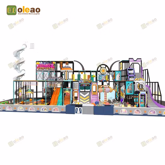 우주 테마 미니 소프트 트램폴린, 실내 놀이터, 어린이를 위한 맞춤형 유치원 놀이 장비